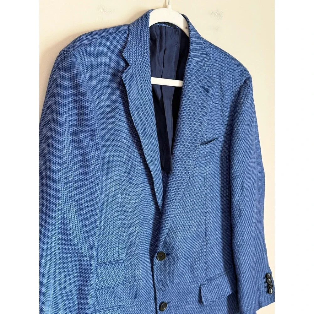 Sid Mashburn Kincaid Sportcoat Mens 42S Hopsack 2-Button Blazer Made in Italy